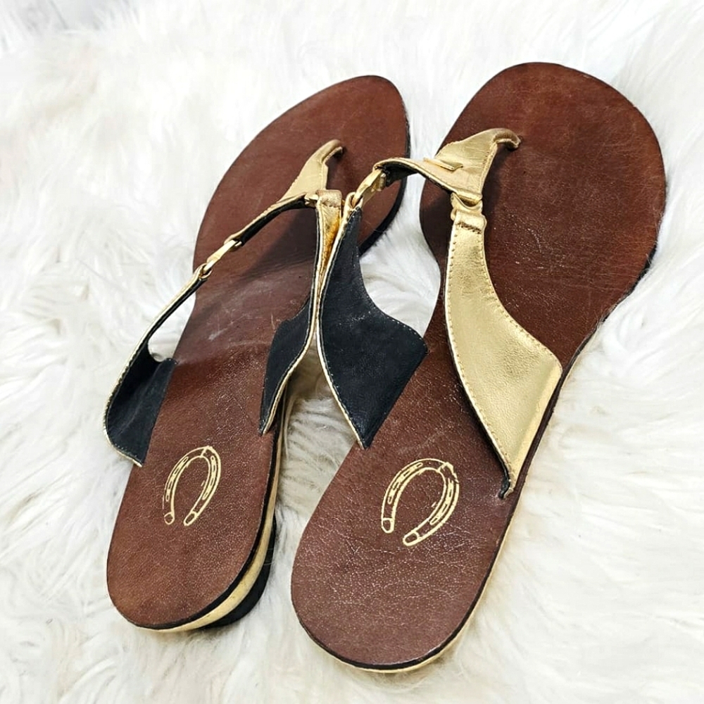 Gold and Brown Women's Sandals🌴